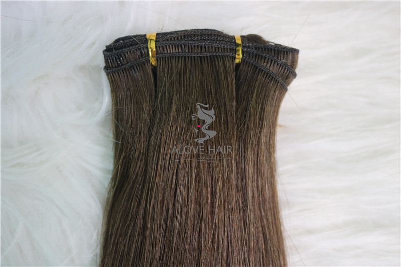 China mink hair factory best hand tied wefts